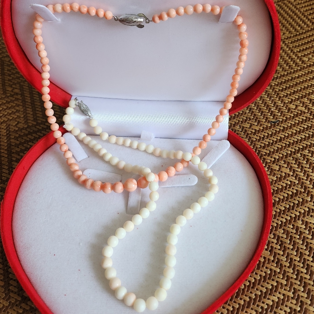Genuine Angel Skin Coral Necklaces!